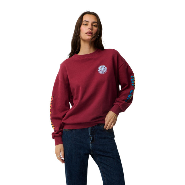 Rip Curl Sg Heritage Oversized Fleece Plum