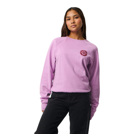 Rip Curl Surf Puff Raglan Relaxed Crew Pink