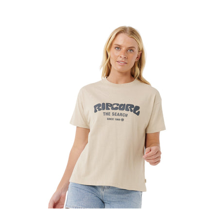 Rip Curl Surf Puff Relaxed Tee Natural