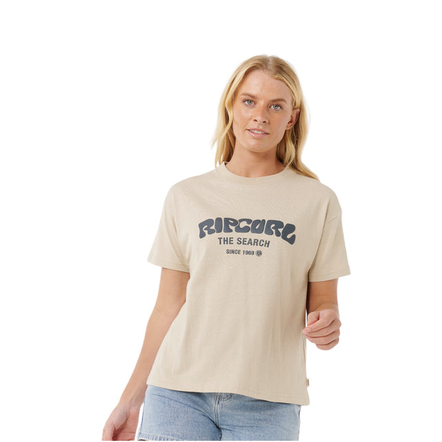 Rip Curl Surf Puff Relaxed Tee Natural