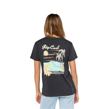 Rip Curl Waikiki Standard Tee Washed Black