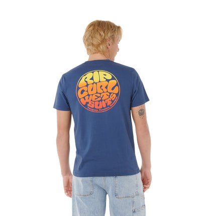 Rip Curl Wettie Passage Icon Tee Light Navy