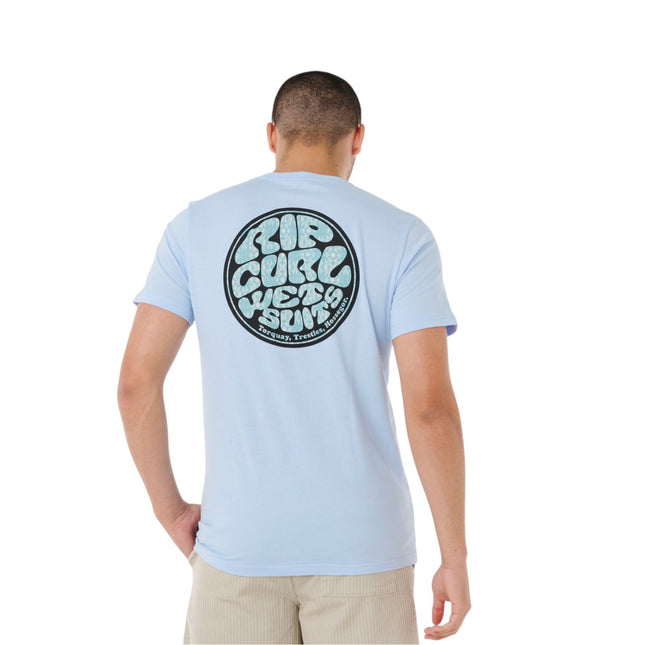 Rip Curl Wettie Passage Icon Tee Blue Wind