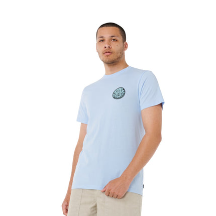 Rip Curl Wettie Passage Icon Tee Blue Wind