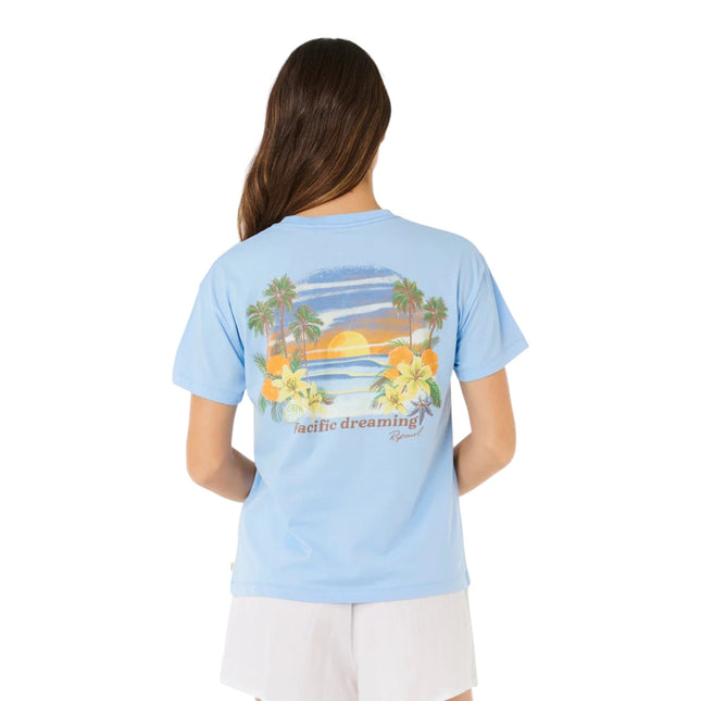 Rip Curl Poolside Relaxed Tee Light Blue