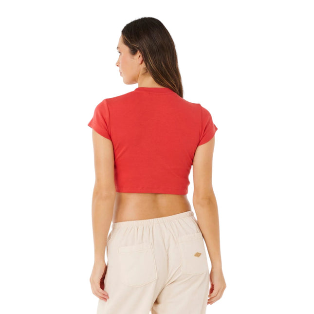 Rip Curl Pacific Coast Baby Tee Deep Red