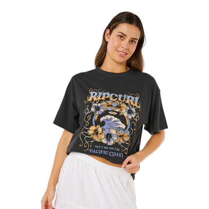 Rip Curl Pacific Coast Heritage Tee Washed Black