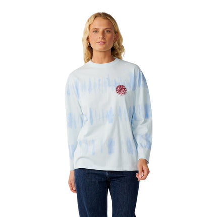 Rip Curl Sg Tie Dye Ls Tee Sky Blue