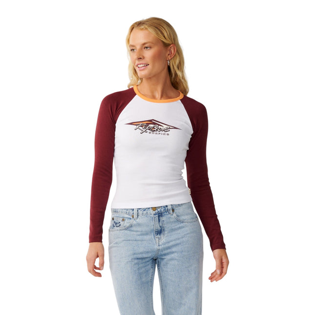 Rip Curl Island Dreams Raglan Ls Tee White
