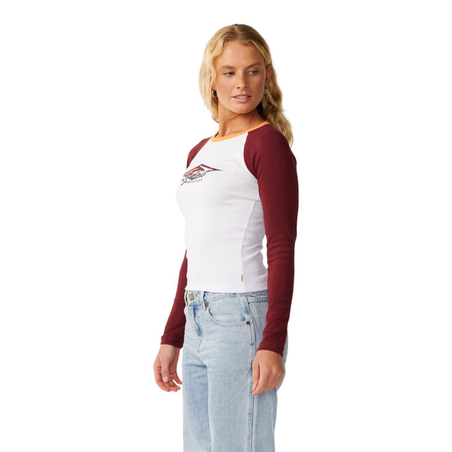 Rip Curl Island Dreams Raglan Ls Tee White