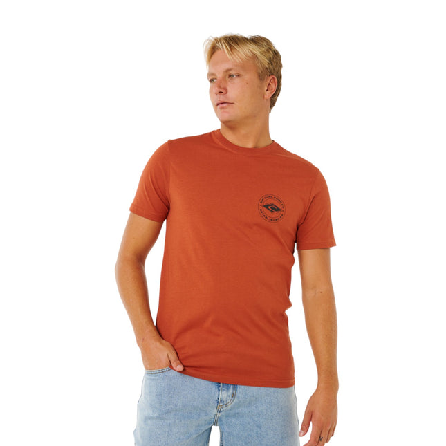 Rip Curl Staple Tee Baked Clay