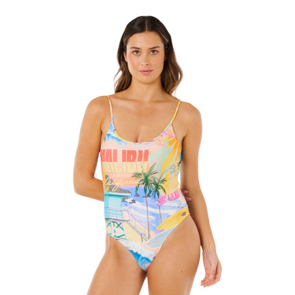 Rip Curl Hotel Malibu Cheeky One Piece Multi