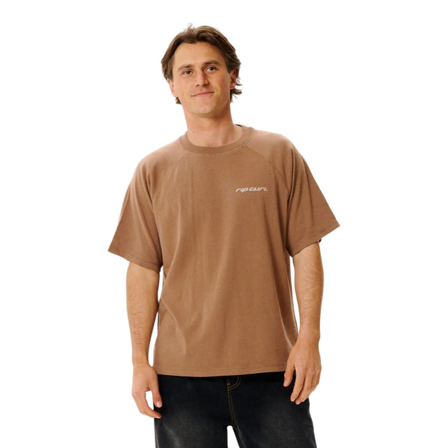 Rip Curl Inner Visions Flogged Tee Mocha