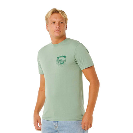 Rip Curl Keep On Trucking Ss Tee Green