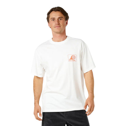 Rip Curl Aots Rolling Wave Tee White