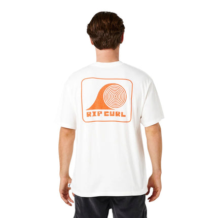 Rip Curl Aots Rolling Wave Tee White