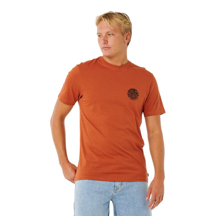 Rip Curl Wettie Passage Icon Tee Baked Clay