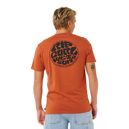 Rip Curl Wettie Passage Icon Tee Baked Clay