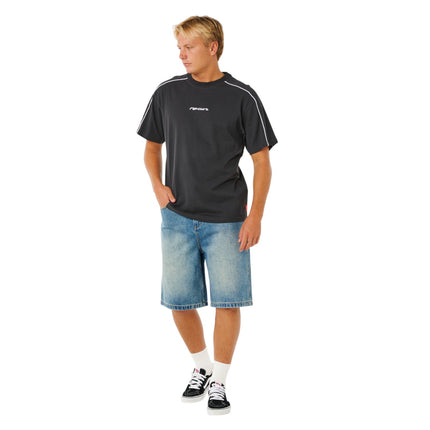 Rip Curl Inner Visions Panel Tee Washed Black