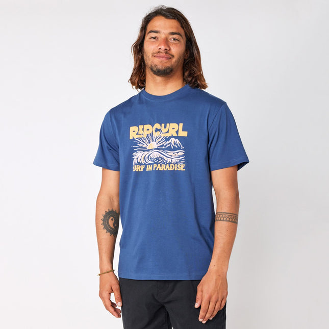 Rip Curl Surf Paradise Tee Washed Navy