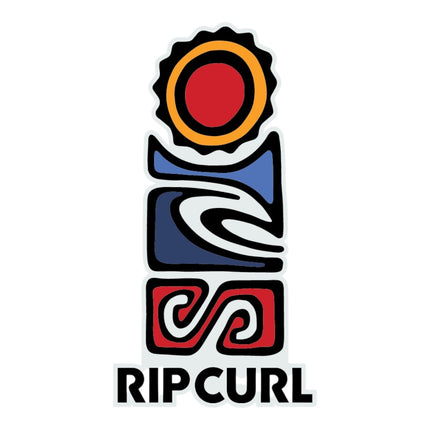 Rip Curl Logo Stickers Black/Orange