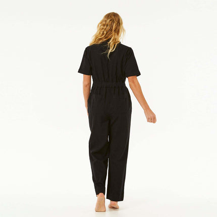Rip Curl Holiday Boilersuit Coveralls Washed Black