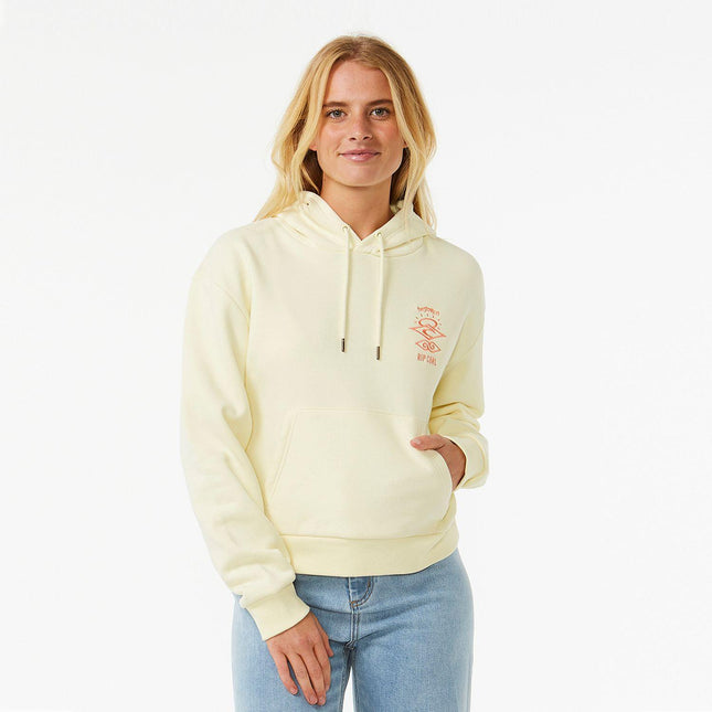 Rip Curl Search Icon Relaxed Hood Lemon Ice