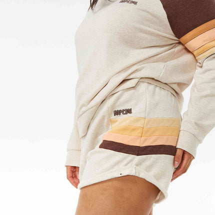 Rip Curl Block Party Track Short Oatmeal Marle