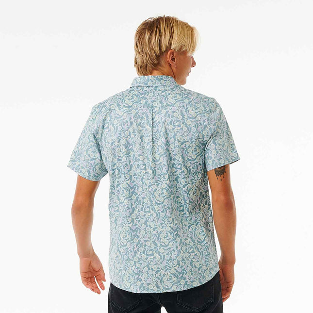 Rip Curl Floral Reef S/S Shirt Bluestone