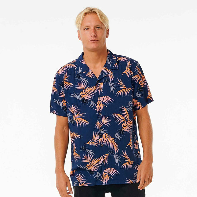 Rip Curl Surf Revival Floral S/S Shirt Washed Navy