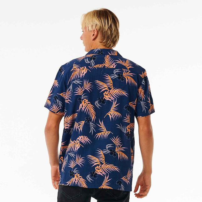 Rip Curl Surf Revival Floral S/S Shirt Washed Navy