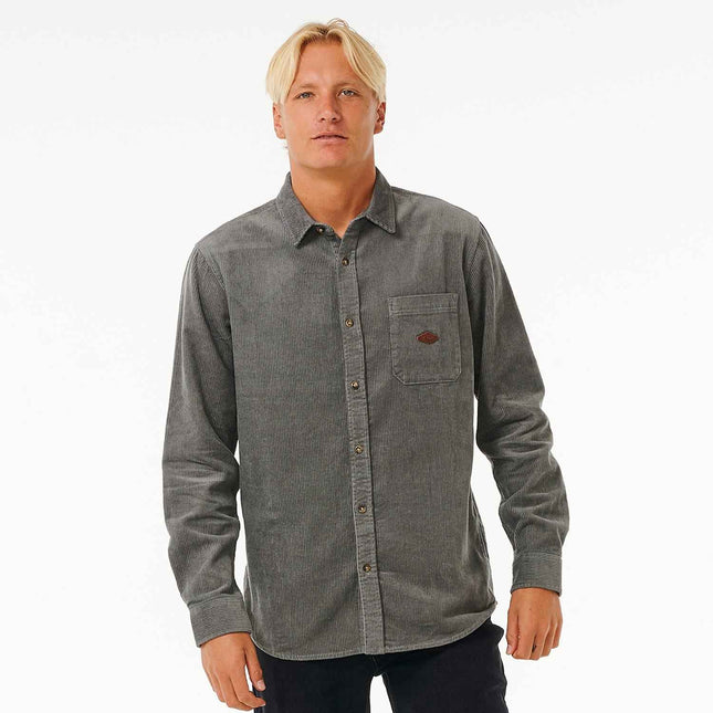 Rip Curl Classic Surf Cord L/S Shirt Charcoal Grey