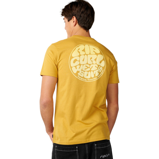 Rip Curl Wettie Passage Icon Tee Yellow