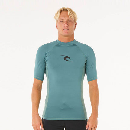 Rip Curl Waves Upf Perf S/S Bluestone