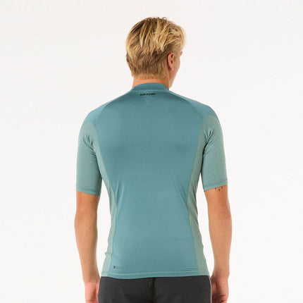 Rip Curl Waves Upf Perf S/S Bluestone