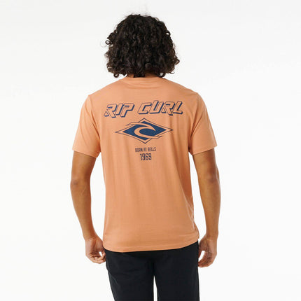 Rip Curl Fade Out Icon Tee Clay
