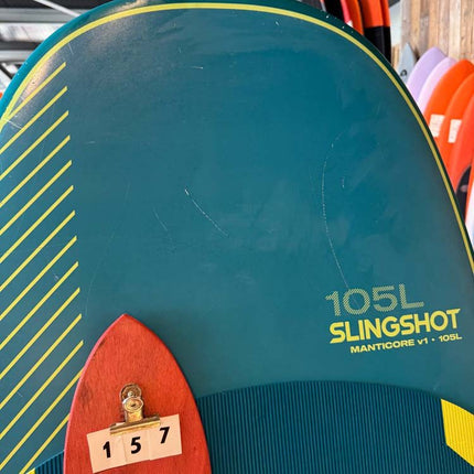 157. Slingshot Manticore V1 5'8/105L + Boardbag
