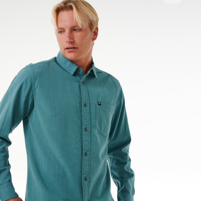 Rip Curl Classic Surf Washed L/S Shirt Bluestone