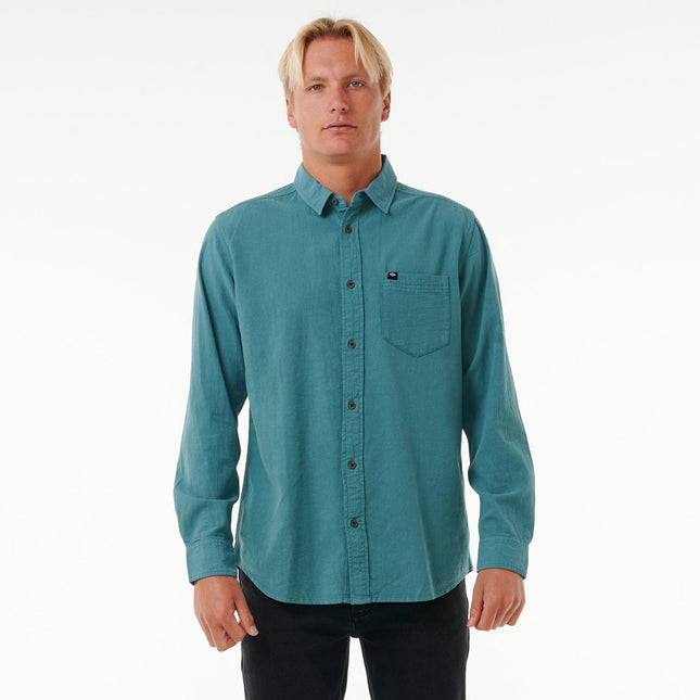 Rip Curl Classic Surf Washed L/S Shirt Bluestone