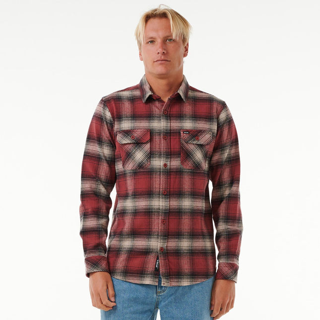 Rip Curl Count Flannel Shirt Apple Butter