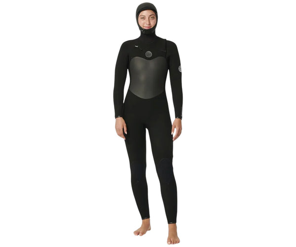 Rip Curl Women Flashbomb 6/4 Front Zip Hooded Black – Natural High Surfshop