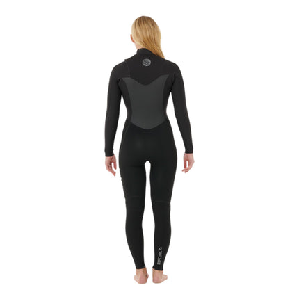 Rip Curl Women Flashbomb Front Zip 4/3 Black