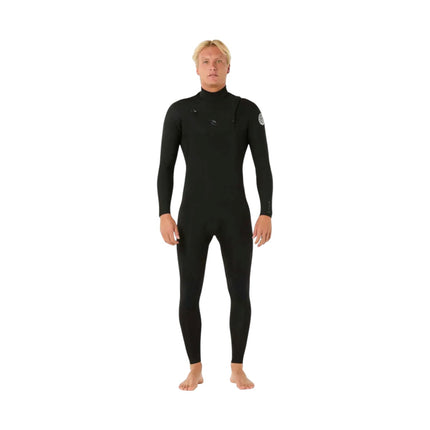Rip Curl Men Dawn Patrol 5/3 Front Zip Black