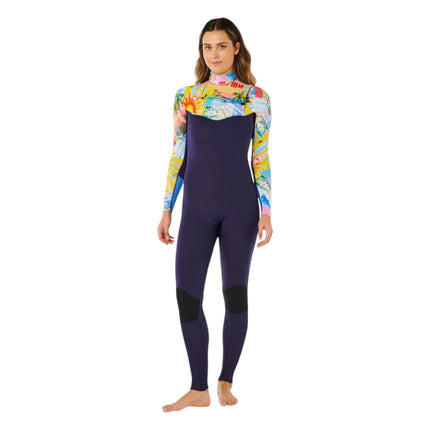 Rip Curl Women Dawn Patrol Pro Front Zip 4/3 Multi