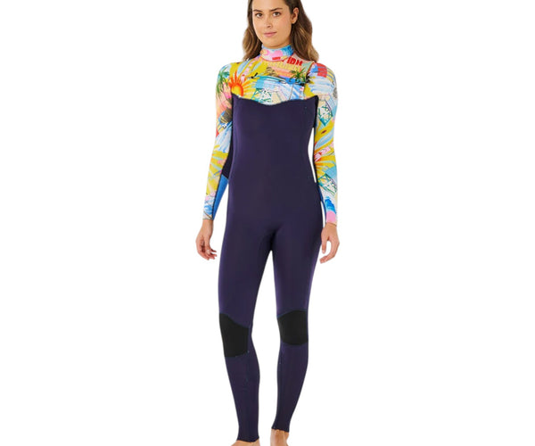 Rip Curl Women Dawn Patrol Pro Front Zip 4/3 Multi – Natural High Surfshop