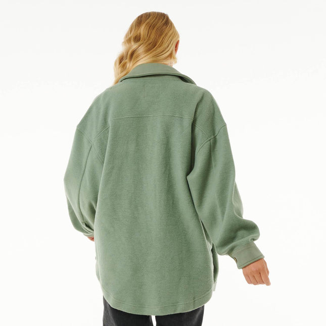 Rip Curl High Tide Fleece Shacket Sage