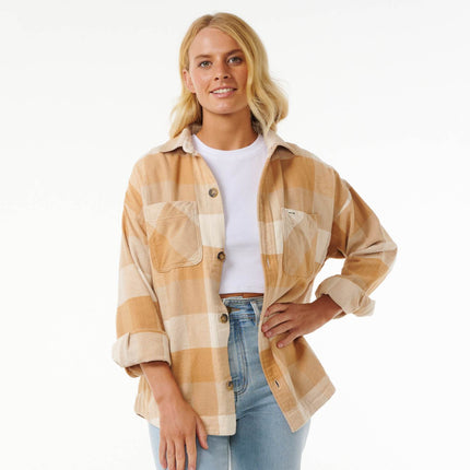 Rip Curl La Isla Flannel Shirt Beige