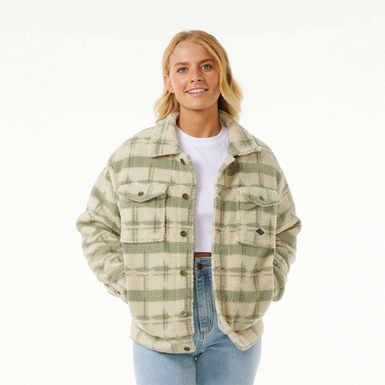 Rip Curl Sunrise Session Sherpa Jacket Sage