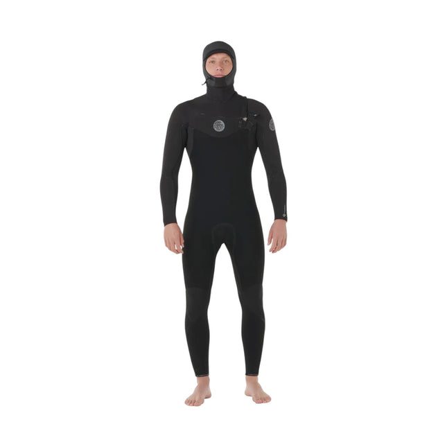 Rip Curl Men Flashbomb 6/4 Front Zip Hooded Black