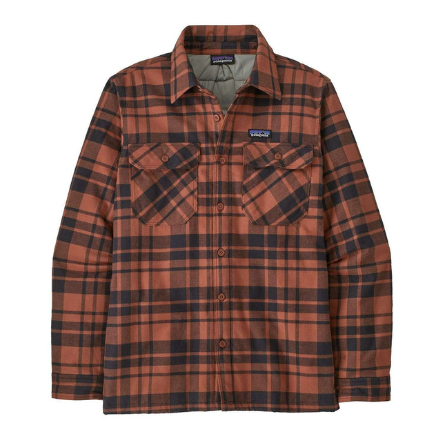 Patagonia M's Insulated Organic Cotton MW Fjord Flannel Burl Red